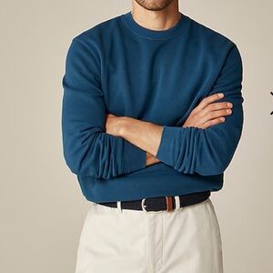 NWOT J Crew Men Lightweight French Terry
Sweatshirt, size M Caravan Blue